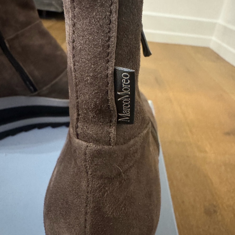 Brown Suede Platform Boot - image 8
